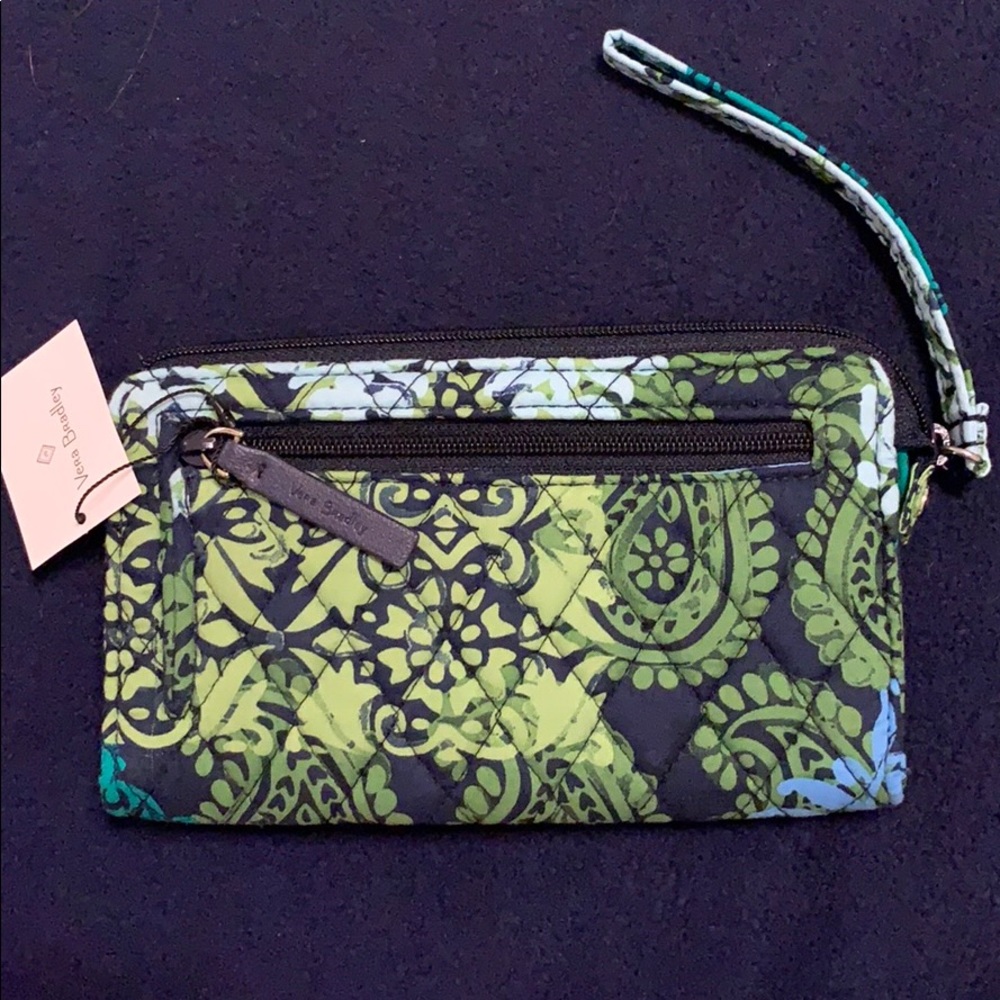 Vera Bradley Fabric Pattern Wristlet with Keychain
